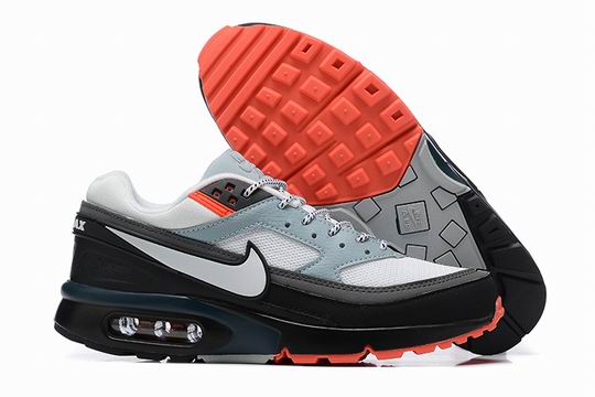 Cheap Nike Air Max BW Men's Shoes White Grey Black Red-35 - Click Image to Close